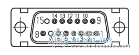 RI80-E標準空心軸光電增量編碼器引腳分配 SUB-D 15輸出 德國hengstler(亨士樂)編碼器