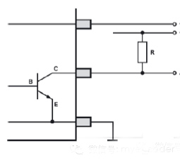 NPN開(kāi)路集電器的外部連接