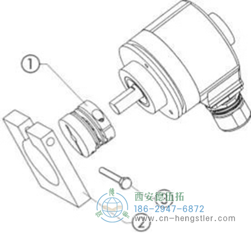 直接利用編碼器法蘭端面的安裝孔，你來實現(xiàn)編碼器與安裝支架的固定。