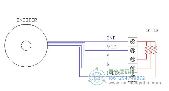 Se-終止，如何將終止電阻添加到設(shè)置單端(TTL)的hengstler增量編碼器的圖形示例。